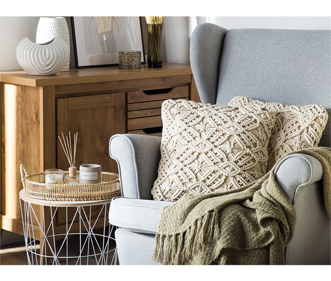 Beliani Cojín decorativo ESENKOY Beige
