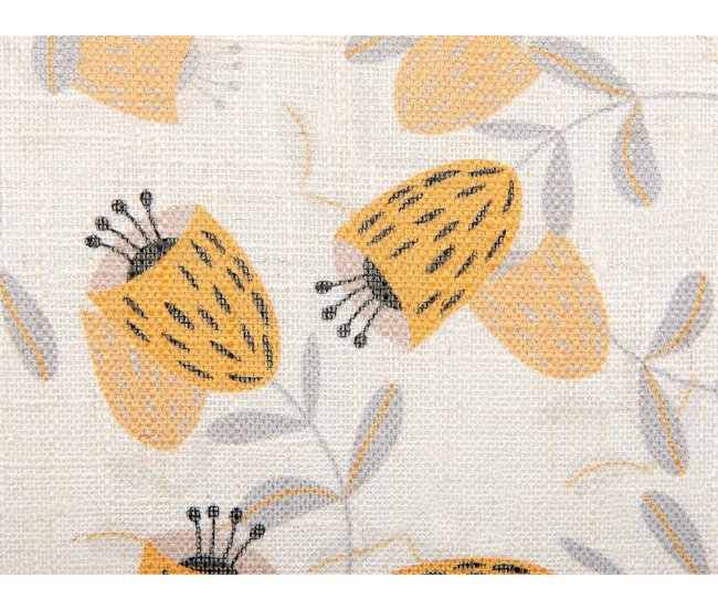 Beliani Cojín decorativo ABUTILON Beige