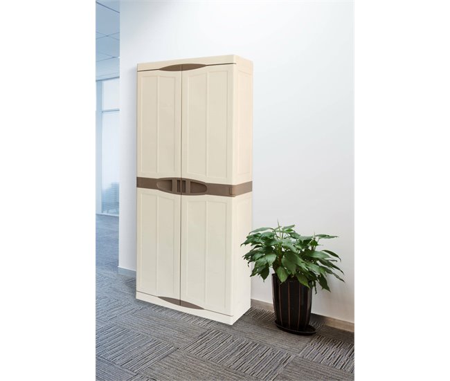 Armario exterior en PVC Beige