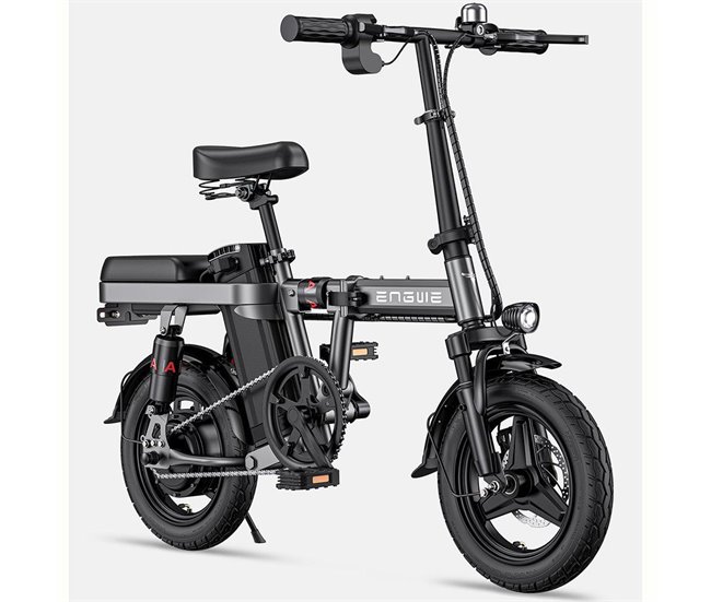 ENGWE T14 EU - Bicicleta eléctrica compacta | Autonomía de 45KM Gris