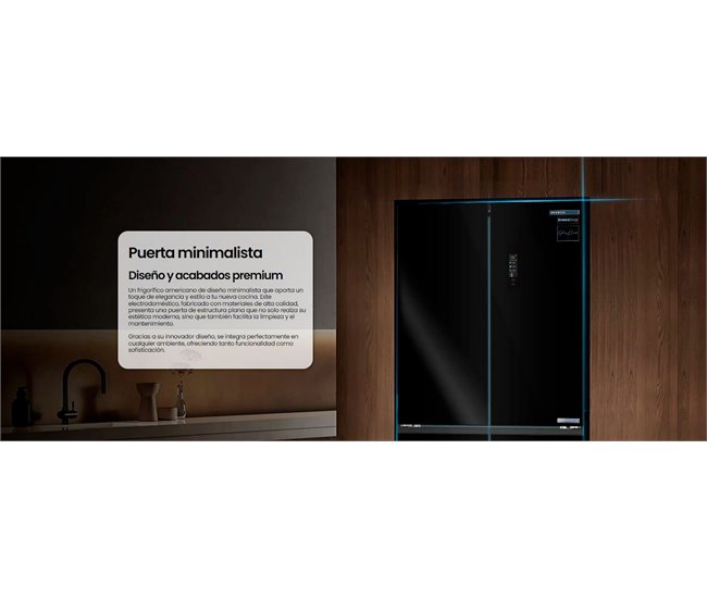 Frigorifico Americano Infiniton AMCB-601CD78NEG, 601 l Negro