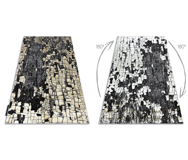 Alfombra DE LUXE moderna 2079 Ladrillo - Structura 180x270 Amarillo