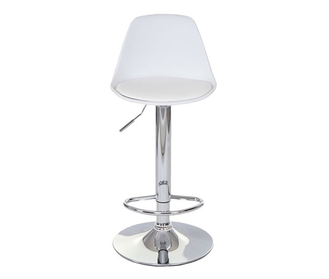 2x taburetes de bar taburete giratorio con base sintética Gris