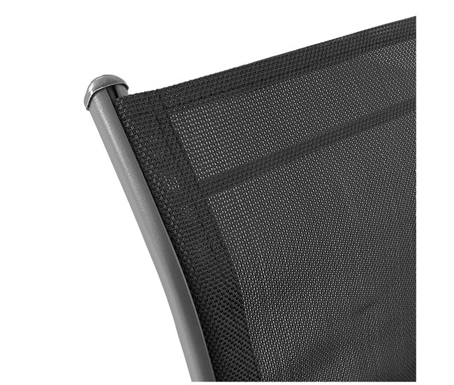 Acomoda Textil – Mecedora con Reposabrazos de Balanceo Negro