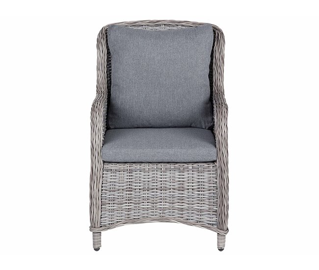 Beliani Silla de jardín CASCAIS Gris