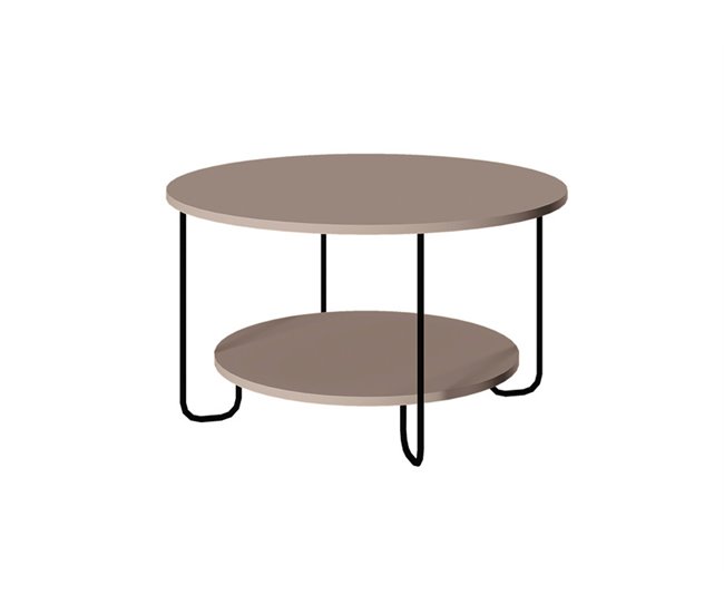 Mesa de centro redonda TONKA beige Beige