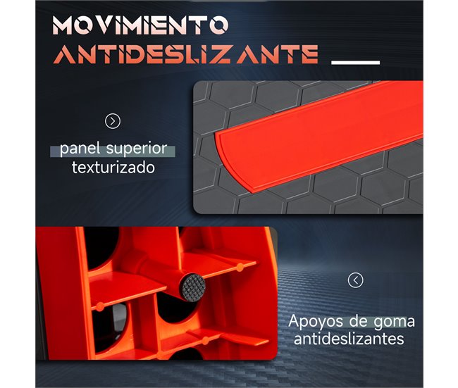 Step de Aeróbic PP HOMCOM, deportes y ocio - fitness Rojo