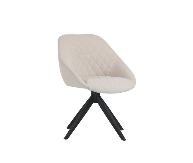 Silla comedor rotativa LLAVE Beige