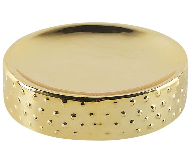 Beliani Conjunto de accesorios de baño CUMANA Beige