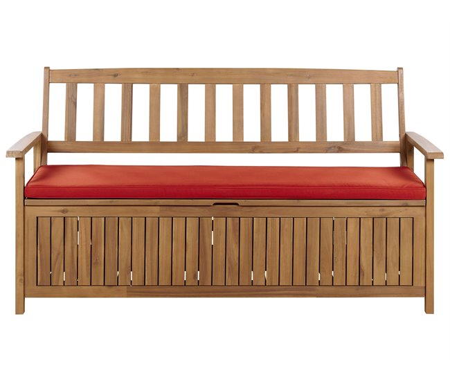 Beliani Cojín de asiento SOVANA 148x45 Rojo