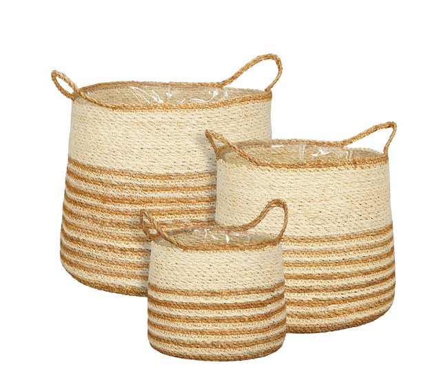 Cesta MILA seagrass natural marca CONFORAMA 