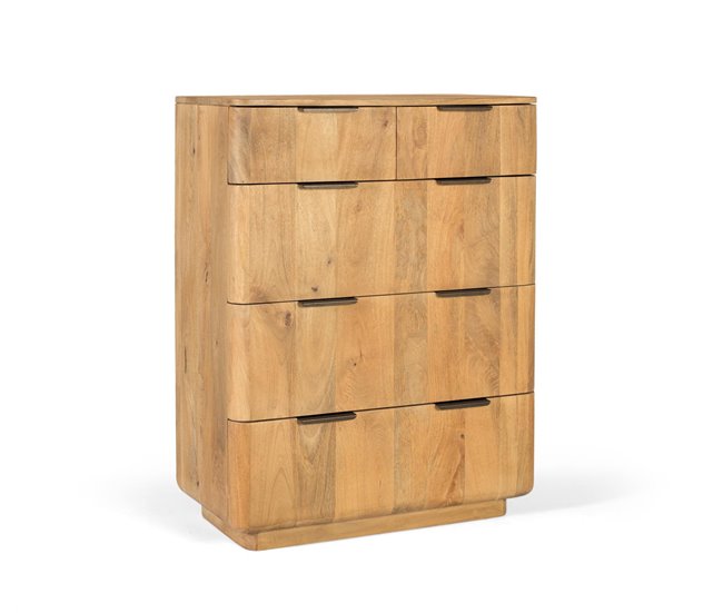 Cómoda fabricada en madera de mango Marron