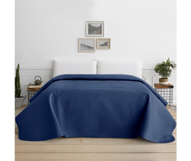Vipalia Colcha bouti para cama. Colcha cubre cama acolchada reversible. Modelo Rombos 