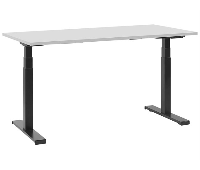 Beliani Escritorio DESTIN 130x72 Gris