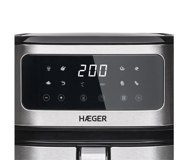 Freidora Sin Aceite Digital Haeger Cook Mate - 5 L Aluminio