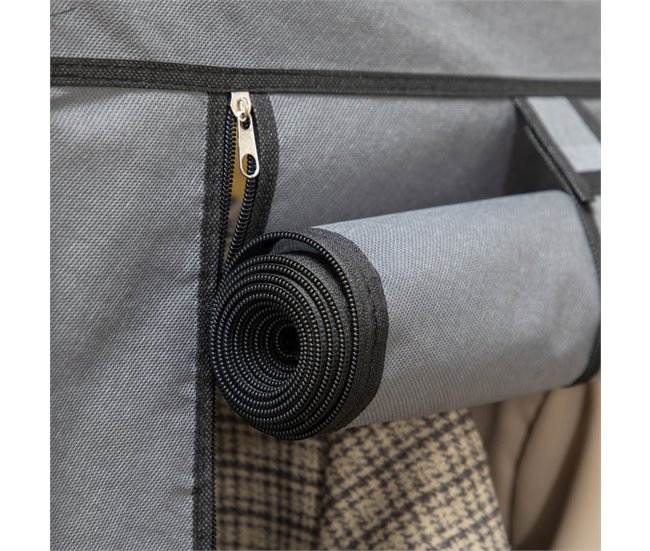 Armario de Tela Tela no Tejido, Acero HOMCOM Gris