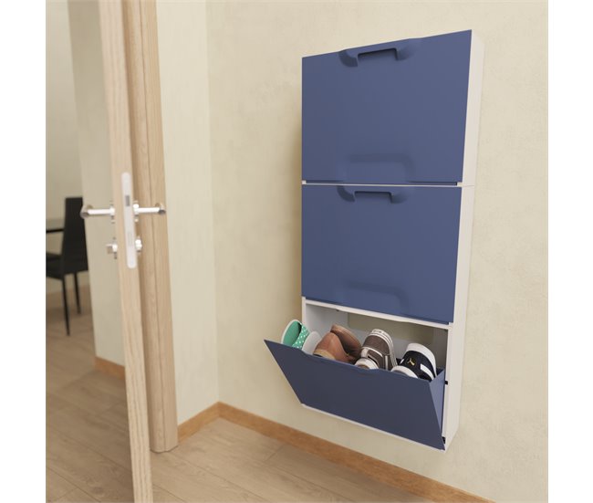 Zapatero SPLASH II 1 puerta 51x40,1x17,3cm Azul Marino