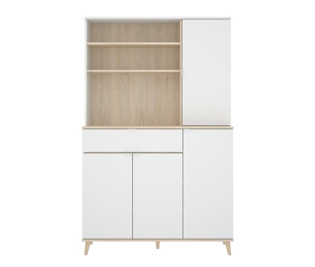 Aparador efecto madera 120 Blanco