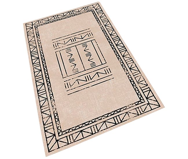 Alfombra De 60 X 100Cm 100x60 Beige