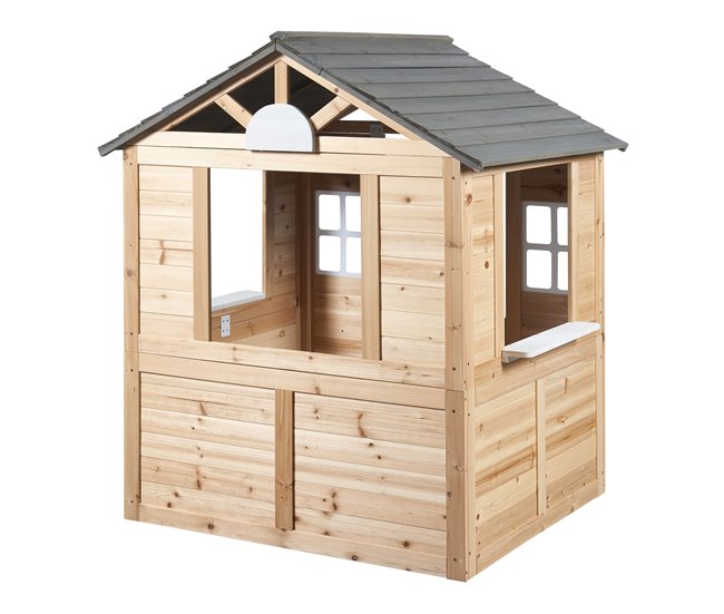 Casita infantil Acciano madera de abeto [casa.pro] Natural
