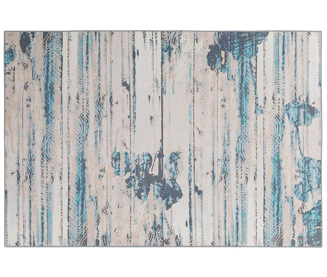 Beliani Alfombra de pelo corto BURDUR 160x230 Azul