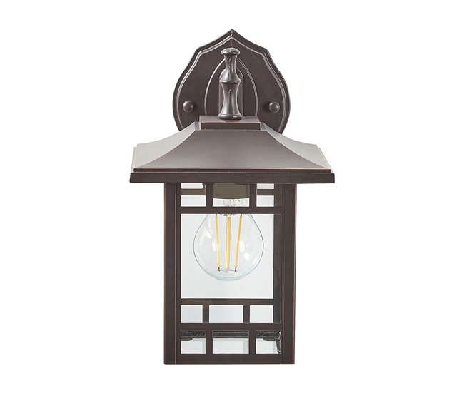 Beliani Lámpara de pared para exteriores HERIOT Negro