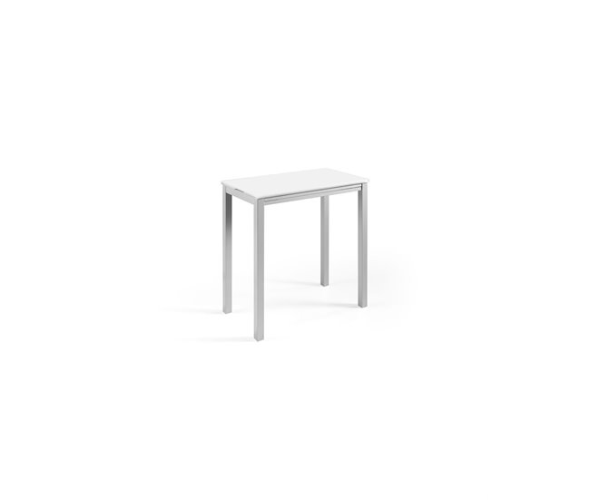 Mesa de Cocina Alta Extensible - Modelo LONDRES 95x55 Blanco