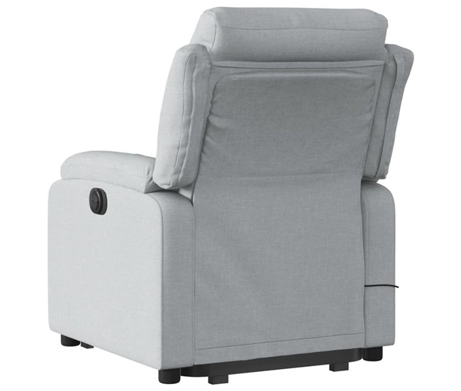 Sillón Reclinable De Masaje De Pie Gris Claro