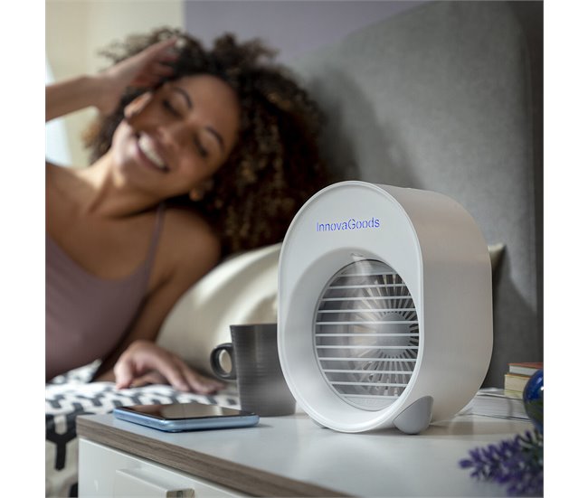 Mini Climatizador Humidificador por Ultrasonidos con LED humidificador mini Blanco