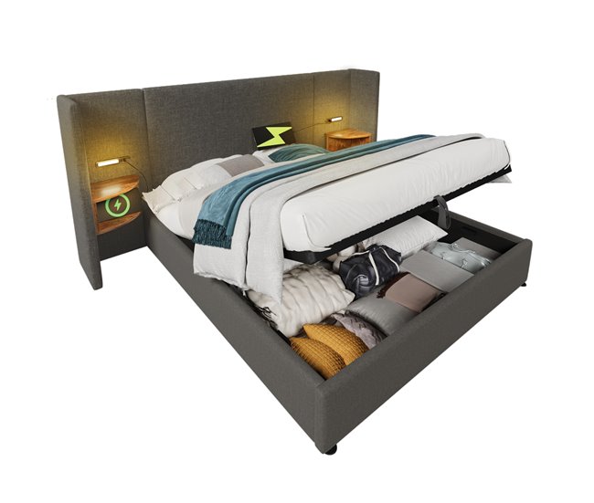 Canapés abatibles Gris