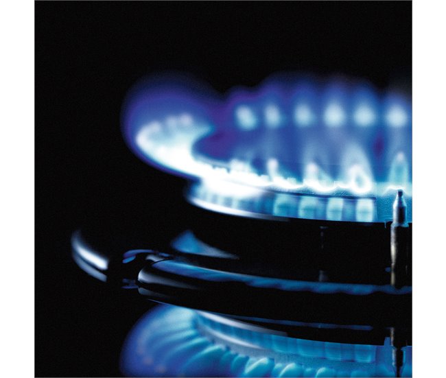 Placa cristal gas CATA LCI 6021BK 3 zonas 59cm negro Negro