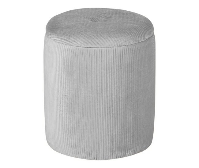 Puff redondo STYLE 40x35cm color gris  Gris