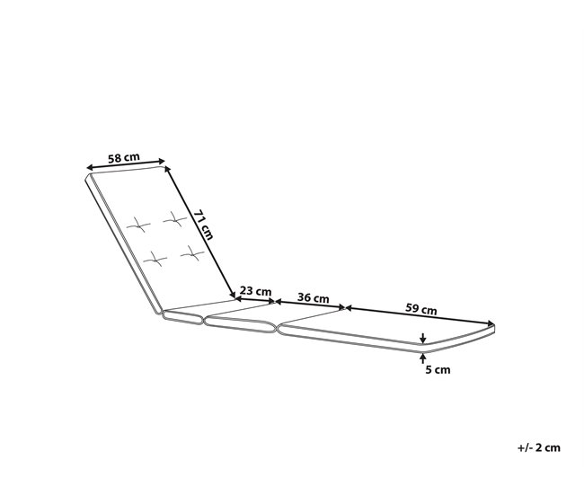 Beliani Cojín de asiento TOSCANA Azul