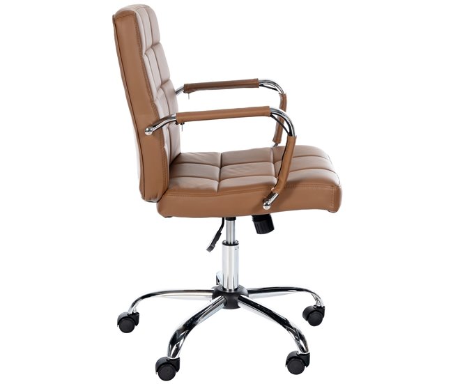 Silla de oficina - Ashland - Simil cuero Marron Claro