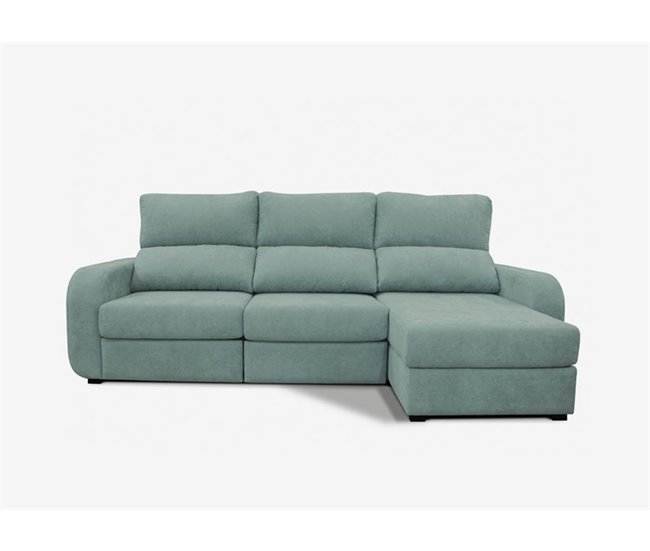 Chaise longue convertible en cama tela APRIL Verde