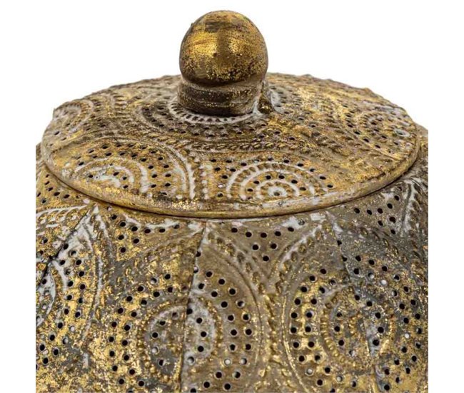 Caja Joyero de metal Dorado