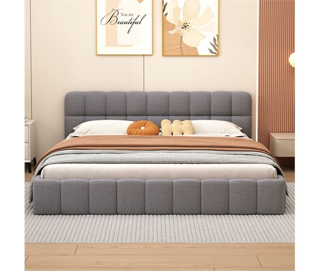 Marco de la cama 200x140 Gris