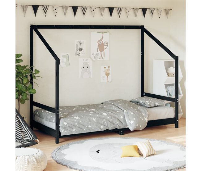 Estructura De Cama Para Niños 206x95 Blanco