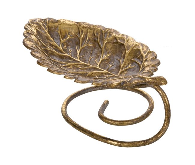 Bandeja hoja de metal Dorado