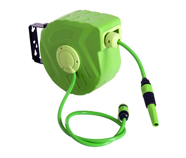 Carrete PP, PVC Outsunny, ferretería - utensilios de trabajo Verde