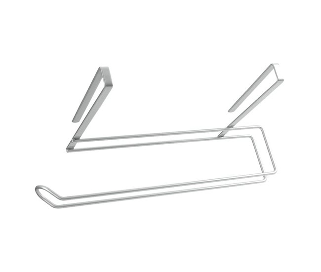 Colgador Rollo Cocina EASY ROLL de Metaltex Plateado