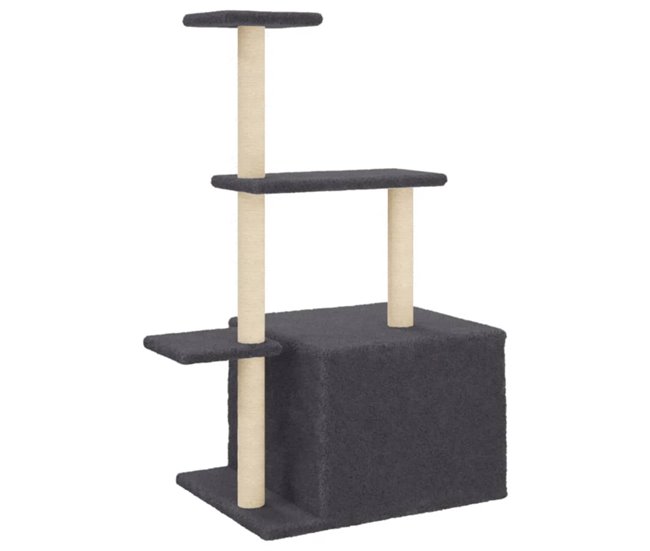 Árbol Para Gatos Gris Oscuro