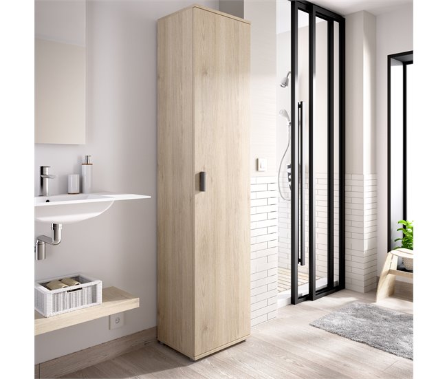 Armario Multiusos 1 Puerta Natural