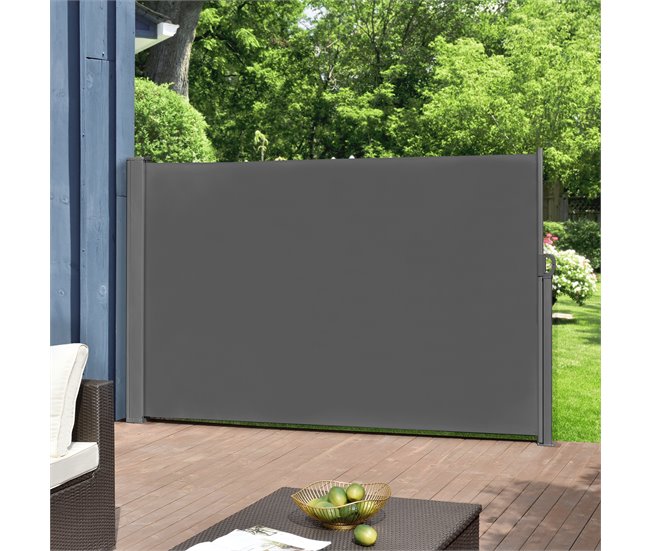 Toldo lateral contra viento sol y visión Mulhacén 300x10 Gris