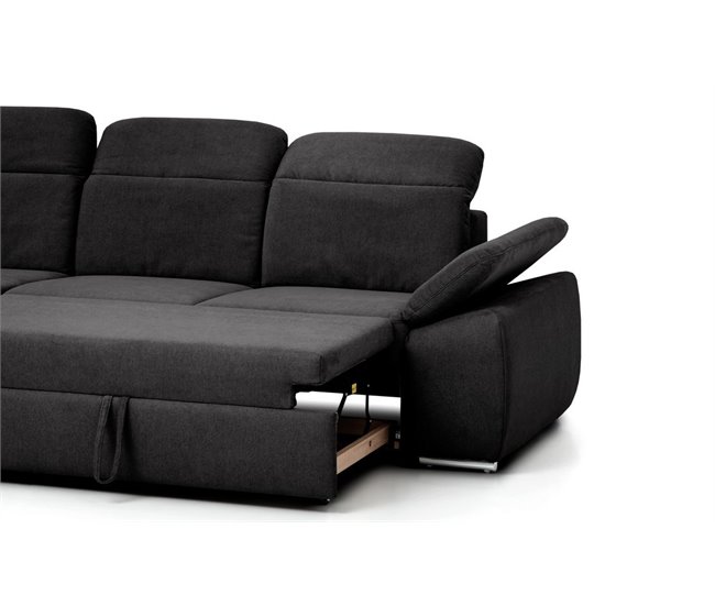 Chaise longue con cama MORIS Antracita