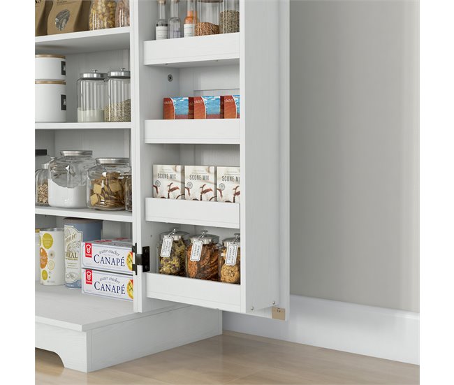 Armario Despensa Cocina Melamina de Madera, MDF HOMCOM Crudo