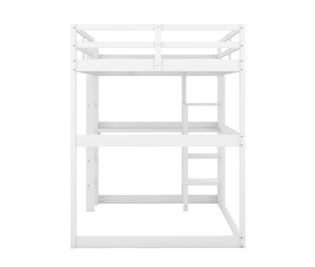 Cama alta para niños 150x206 Blanco