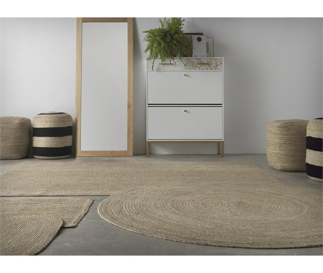 Alfombra de yute natural Natural