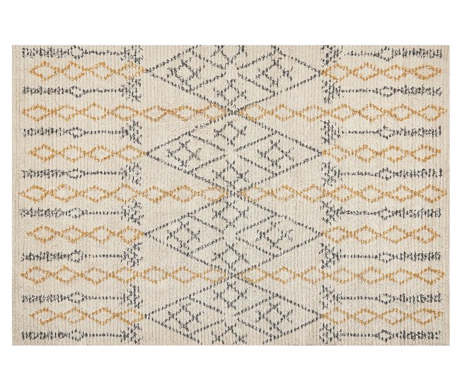 Beliani Alfombra de pelo corto KADAPA 140x200 Beige