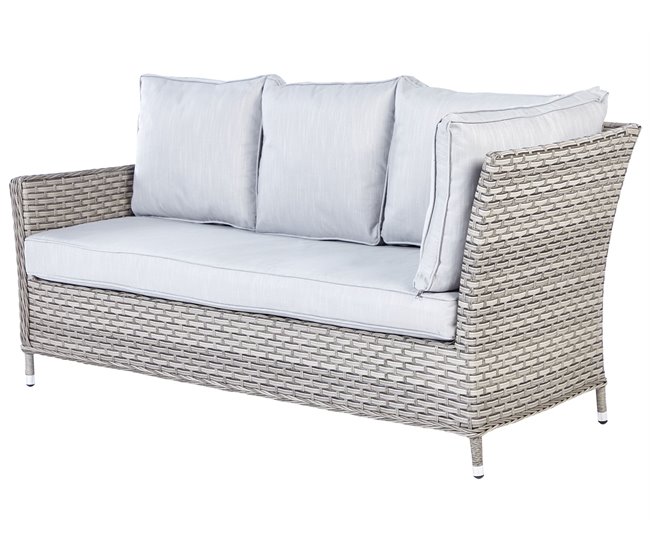 Beliani Conjunto longue LACONA Gris Oscuro